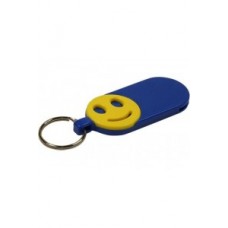 Topseller - Schlüsselanhänger mit Einkaufschip "Keep smiling"